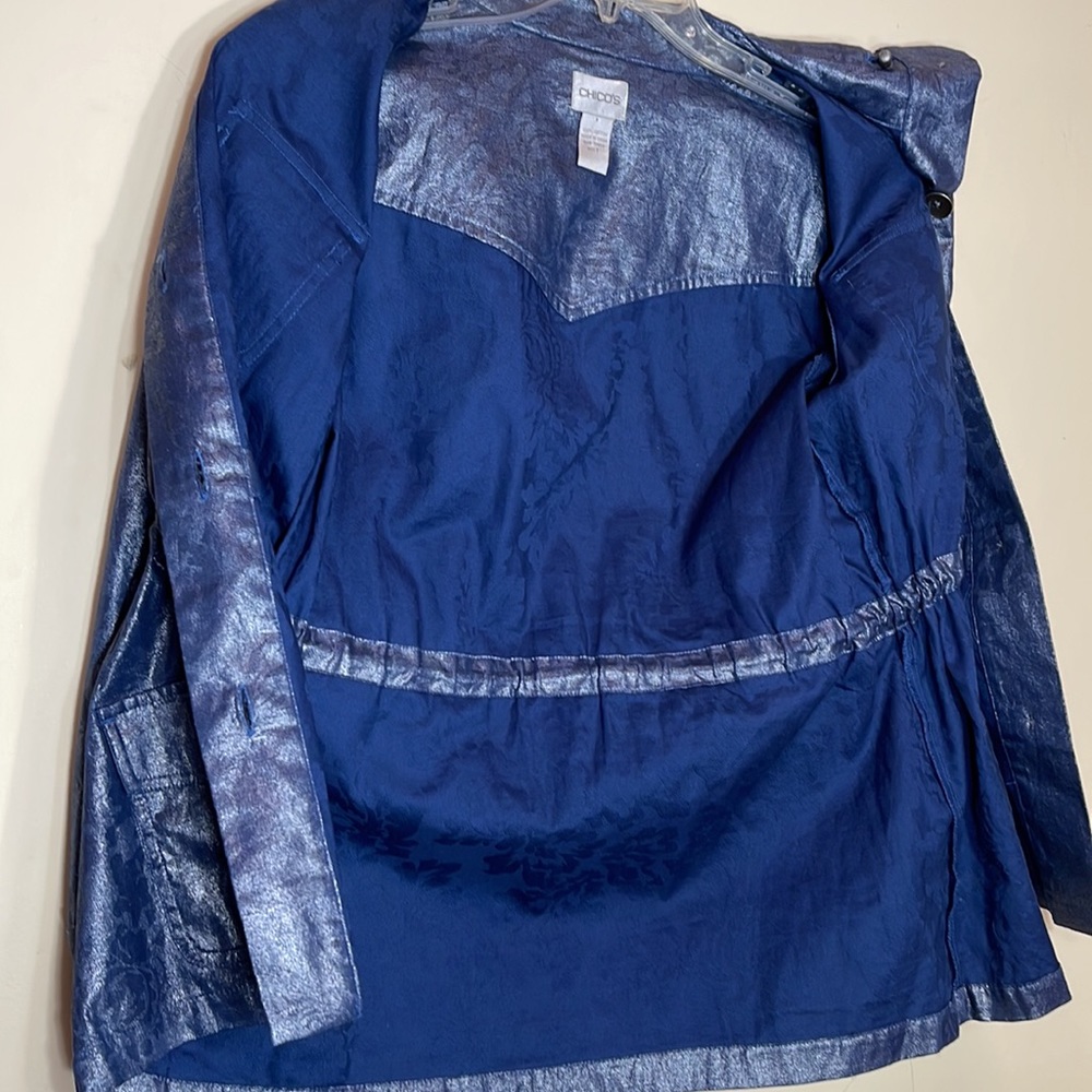 Chicos Blue Jacket - image 3